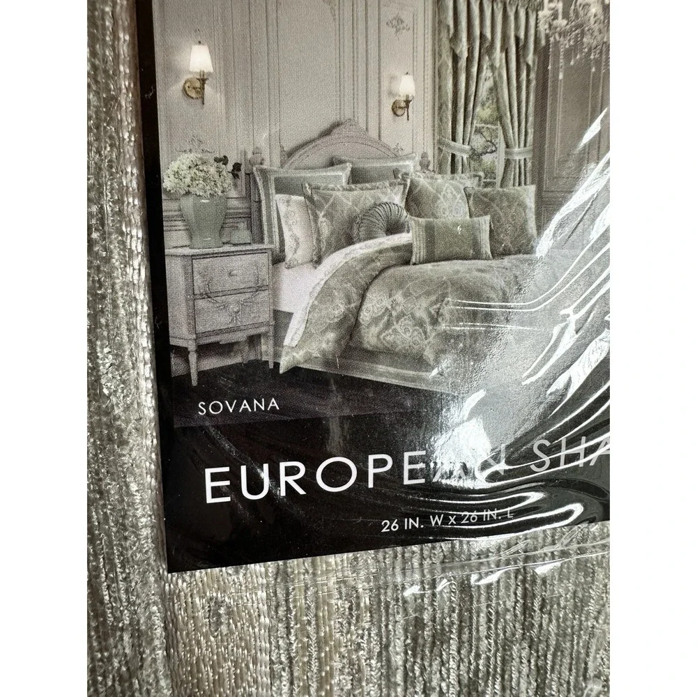 J. Queen New York Sovana European Sham Decorative Pillowcase Cover‎ NWT